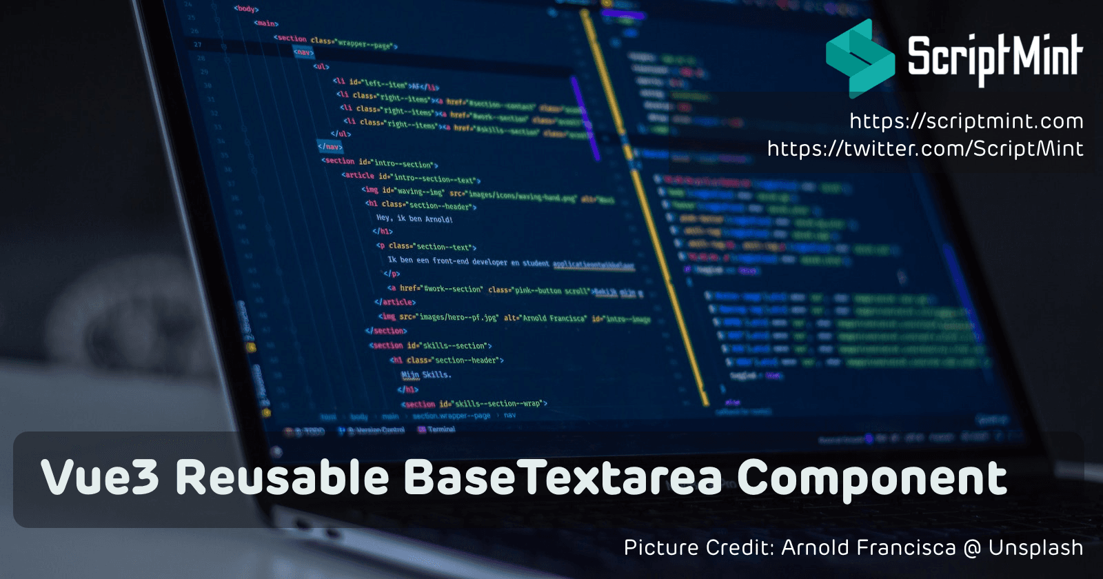 Vue3 Tailwind Form Components Part II - Reusable BaseTextarea Component